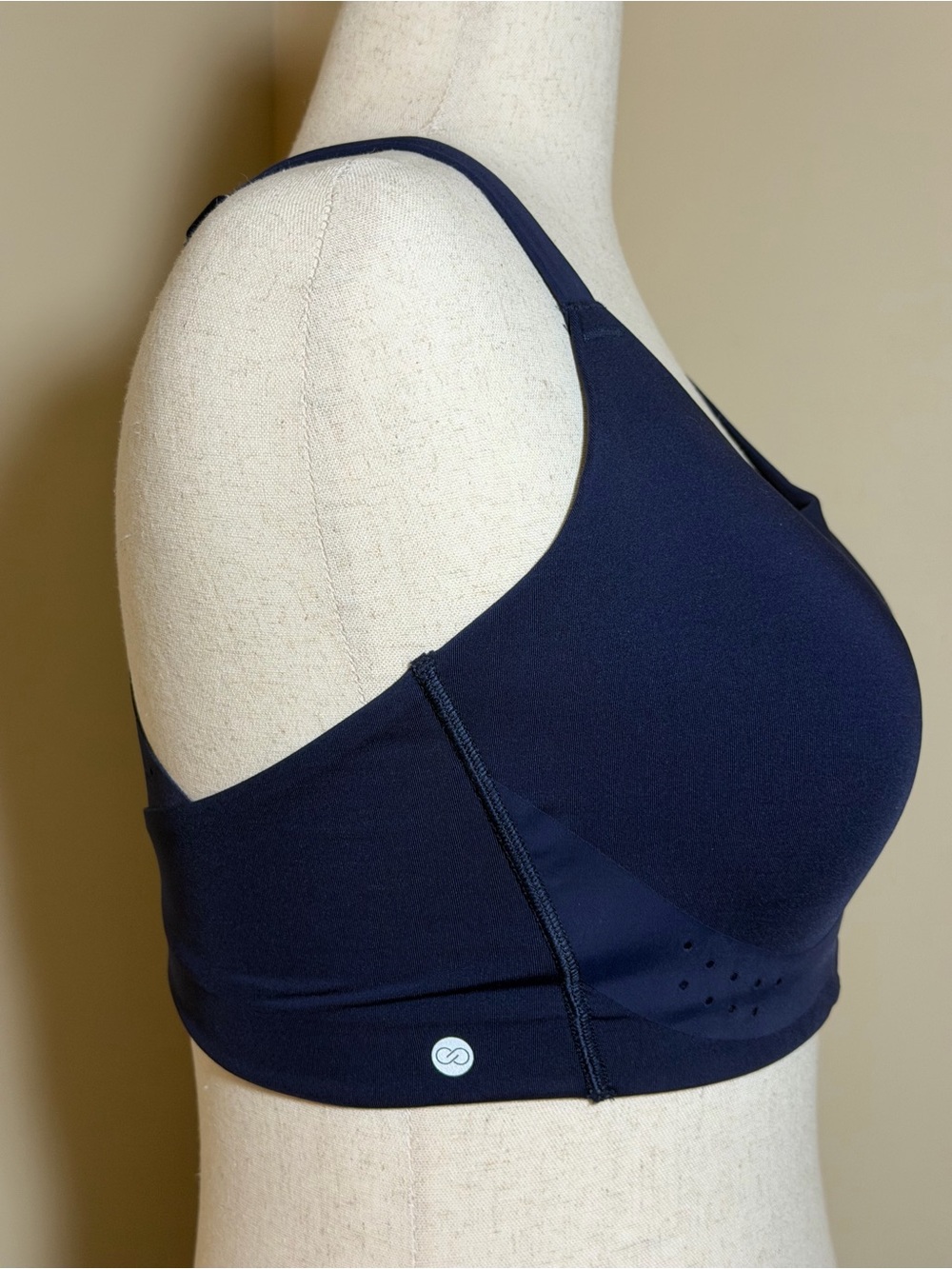 Calia Sports Bra 36DD Navy High Support Racerback Athletic Workout - Picture 2 of 8